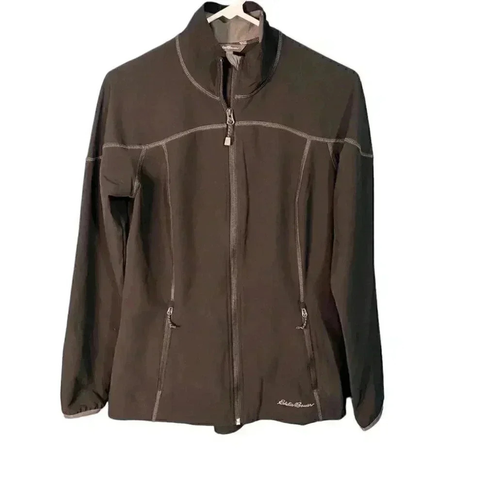 Eddie Bauer Black Activewear Athletic Jacket